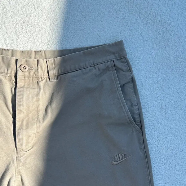 [BUNJANG] Nike Beige Logo Chino Pants / 나이키 베이지 로고 치노 팬츠