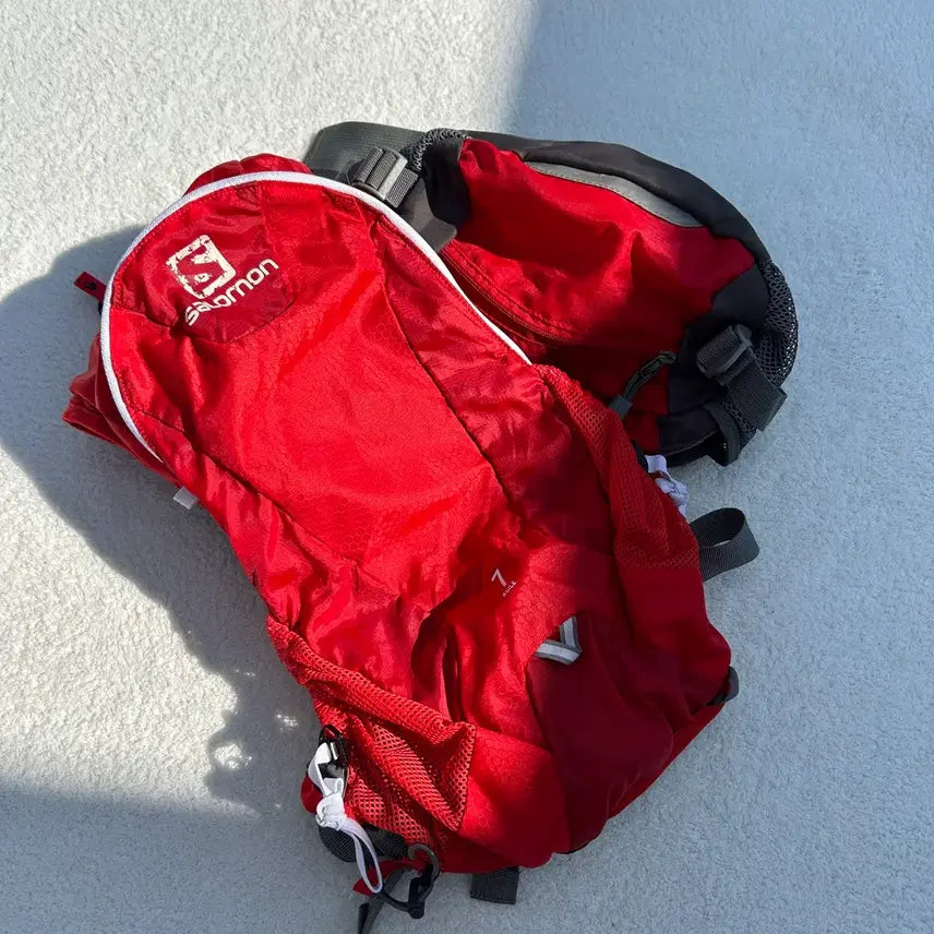 [BUNJANG] Salomon Red Agile7 Running Backpack / 살로몬 레드 아자일7 러닝 백팩