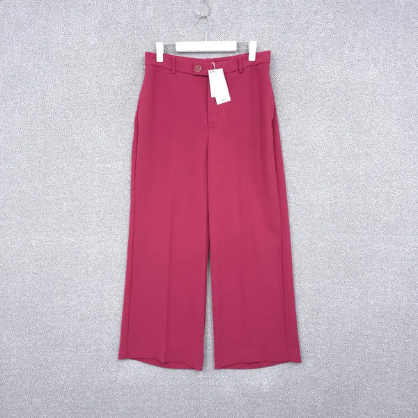 [BUNJANG] Mango 21SS Women's High-Waist Wide Slacks Pants L / [새상품] MNG(망고) 21SS 여성 하이웨스트 와이드 슬랙스 바지 L
