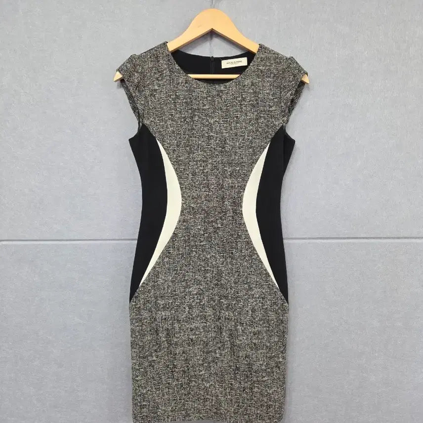 [BUNJANG] MOJO.S.PHINE Tweed Color-Block Sleeveless Dress / 모조에스핀 트위드 배색 슬리브리스 원피스