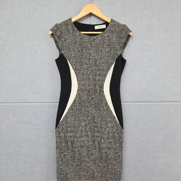 [BUNJANG] MOJO.S.PHINE Tweed Color-Block Sleeveless Dress / 모조에스핀 트위드 배색 슬리브리스 원피스