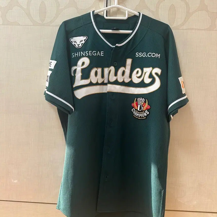 [BUNJANG] SSG Landers 2023 Authentic Green Baseball Jersey XL / SSG랜더스 23 그린 어센틱 유니폼 xl