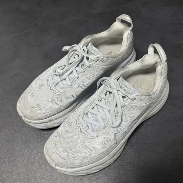 [BUNJANG] Hoka Bondi 6 White Sneakers 270 / 호카 본디6 화이트 270