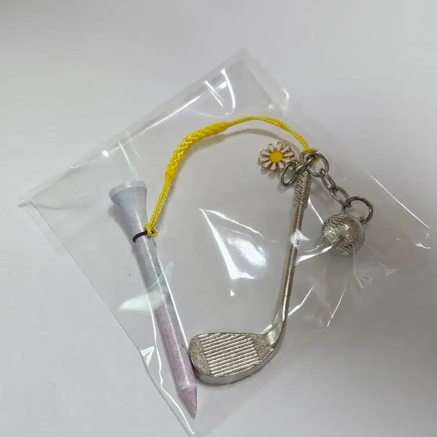 [BUNJANG] Handmade Daisy Golf Tee Holder Keychain / 핸드메이드 골프티걸이_데이지꽃