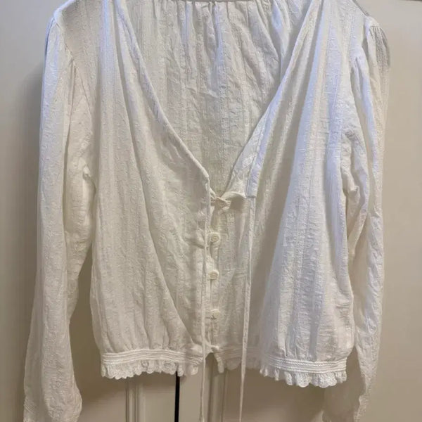 [BUNJANG] Dear List Frill Detail Blouse / 디어리스트 블라우스