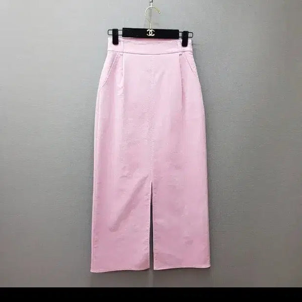 [BUNJANG] TIME Pink Cotton Long Skirt / 타임 핑크 코튼 롱스커트