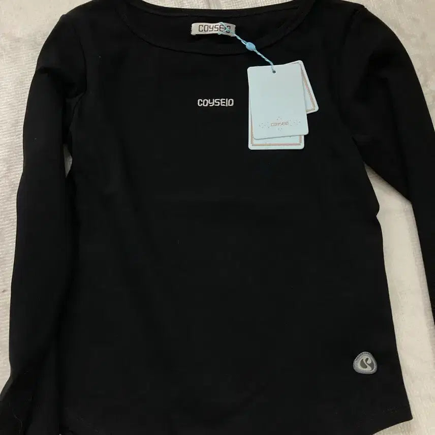 [BUNJANG] Koiseyo Mini Logo Capri Sleeve Black / (새상품)코이세이오 미니로고 카프리 슬리브