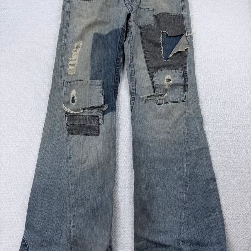 [BUNJANG] True Religion Joey Patchwork Flare Jeans / 트루릴리전 Joey 패치워크 플레어진