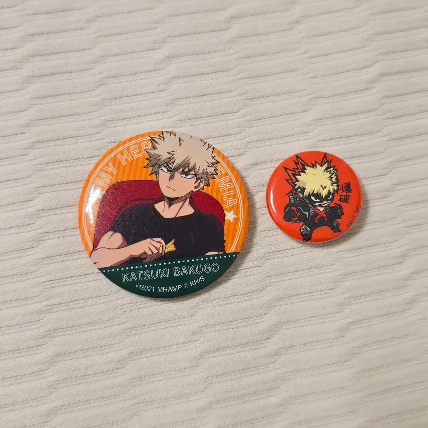 [BUNJANG] My Hero Academia Bakugo Can Badge Set / 히로아카 바쿠고 캔뱃지