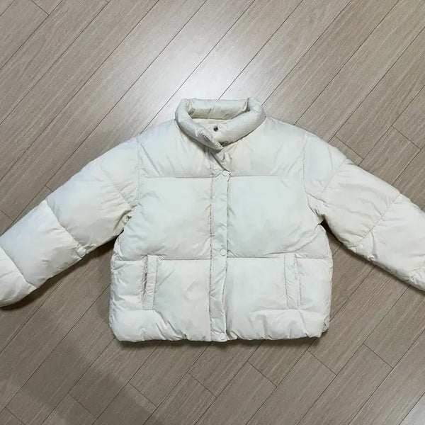 [BUNJANG] Women's 55 Size Short Padded Jacket Set (Ivory & Black) / 보세 숏패딩 3종 (여성55사이즈)