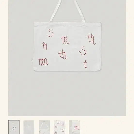 [BUNJANG] Shoom Cotton Eco Bag Red / 스무스무드에코백-Shoom Cotton Bag Red