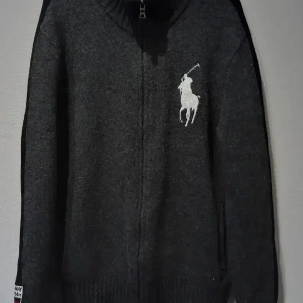 [BUNJANG] Polo Ralph Lauren Big Pony German Knit Zip-Up Hoodie XL / 폴로 POLO 빅포니 독일 니트집업 105/XL