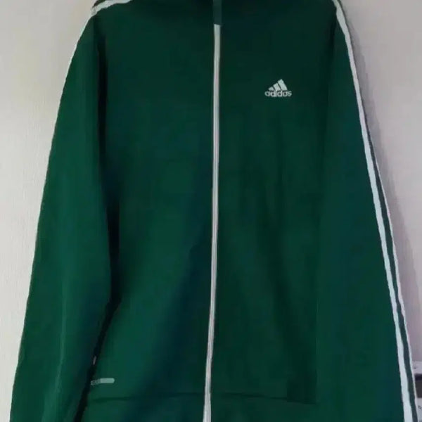 [BUNJANG] Adidas Track Top Jacket Green White Size M / 아디다스 초흰 초록 그린 트랙탑 저지 져지집업 95/M