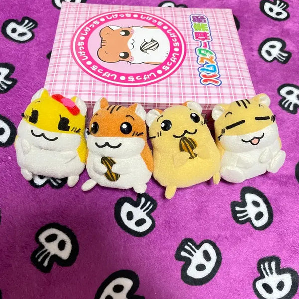 [BUNJANG] Hamster Club Mini Magnetic Plush Set / [4종일괄]햄스터클럽 미니 자석 인형