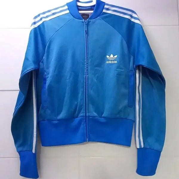 [BUNJANG] Adidas Sky Blue Europa Track Top Jersey / 아디다스 하늘 스카이블루 유로파 트랙탑 저지 져지집업 S 90