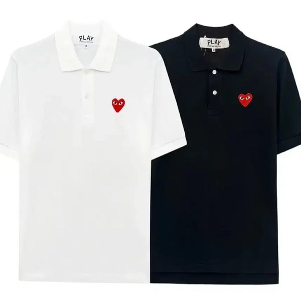 [BUNJANG] Comme des Garçons PLAY PK Polo Shirt Black/White Sealed / 꼼데가르송 플레이 PK 카라티 블랙/화이트 미개봉새상품