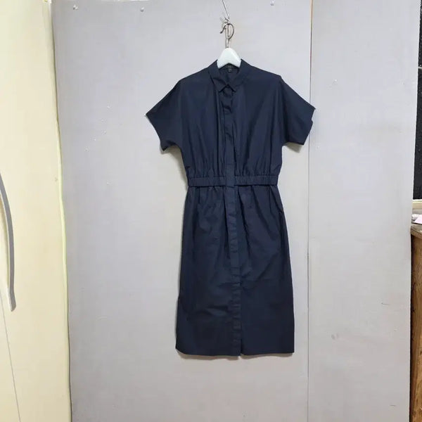 [BUNJANG] COS Navy 100% Cotton Midi Dress / COS 코스 네이비 원피스 n6900