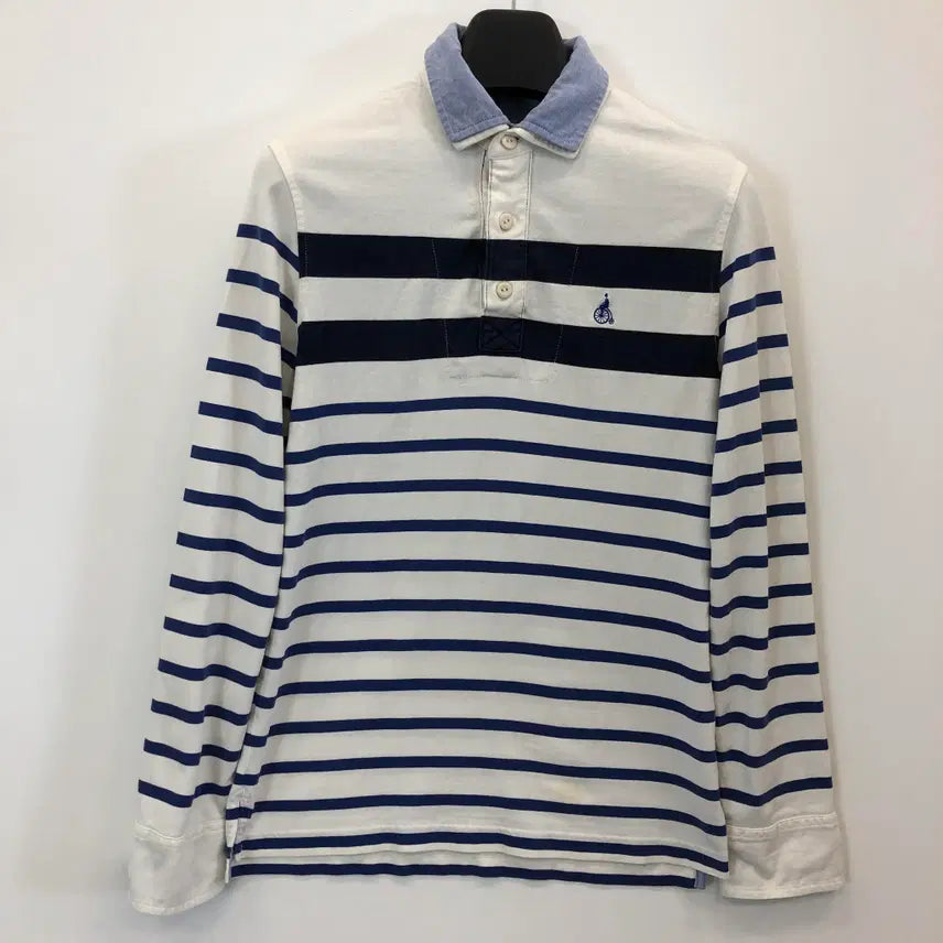 [BUNJANG] Beanpole Traditional Layered Polo T-Shirt White Size 95 / 빈폴 트레디셔널 레이어드 카라티 90-95