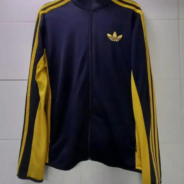 [BUNJANG] Adidas Firebird Navy Tracktop Jersey Zip-up M (95) / 아디다스 파이어버드 네이비 트랙탑 져지집업 M 95