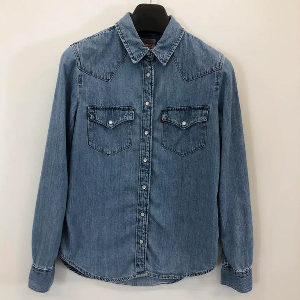 [BUNJANG] Levi's Western Chambray Denim Shirt XS / 리바이스 웨스턴 샴브레이 데님셔츠 XS