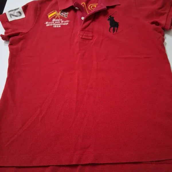 [BUNJANG] Polo Ralph Lauren Women's Big Pony Spain Track & Field Championship 1934 Polo Shirt / 폴로랄프로렌 우먼스 스페인 트랙 앤 필드 챔피언십 1934 빅포니 카라티