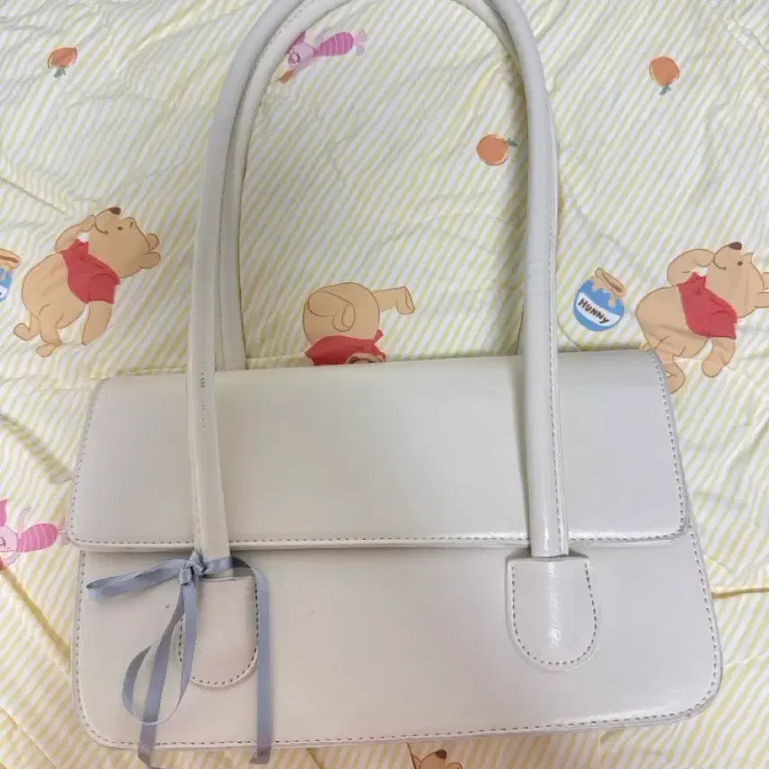 [BUNJANG] White Leather Shoulder Bag / 화이트 숄더백 가방 교환 판매