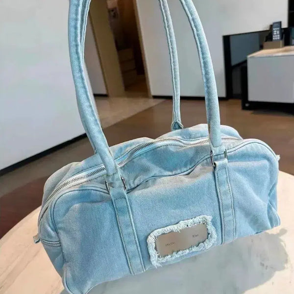 [BUNJANG] Matinkim Vintage Denim Blue Tote Shoulder Bag / (당일 발송)마뗑킴 빈티지 데님 블루 토트 숄더백
