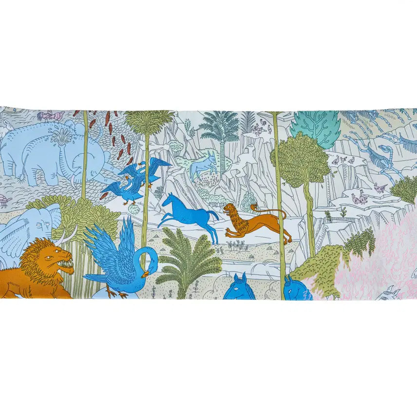 [BUNJANG] Hermès Le Carnaval des Animaux Silk Scarf H003953S / 에르메스 르 카나발 데 아니모 실크 스카프 H003953S