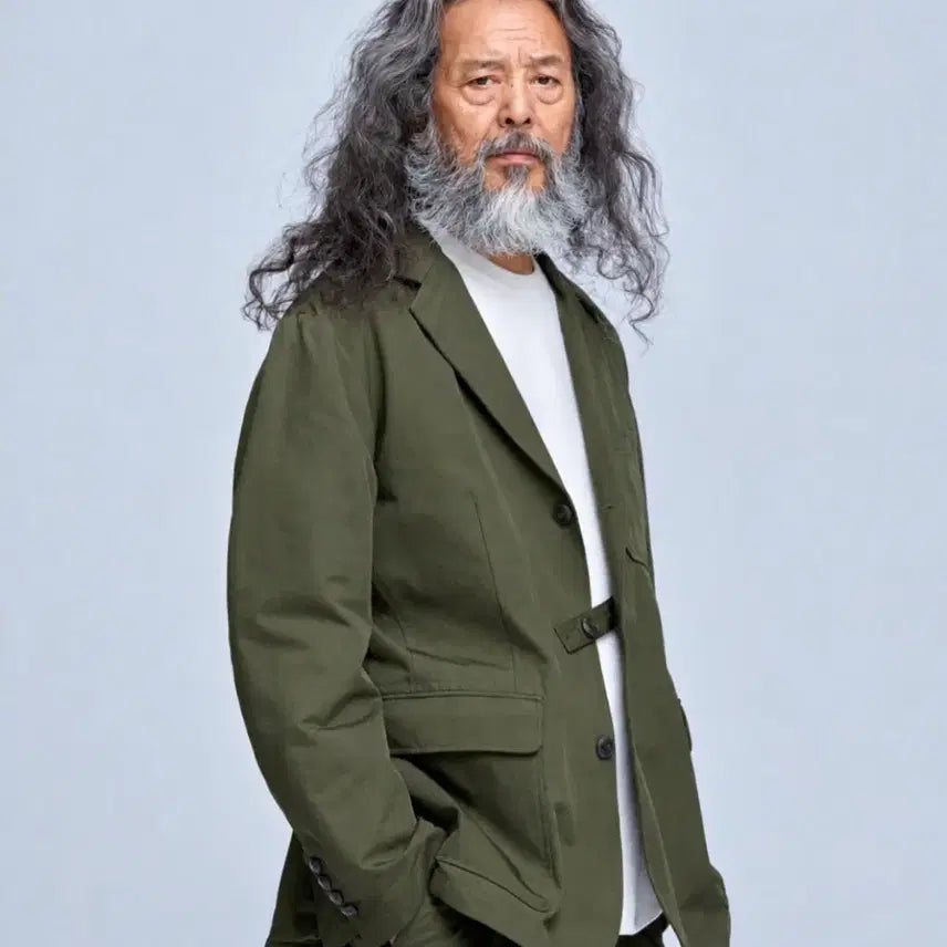 [BUNJANG] Prizm Works Blazer Jacket Olive Khaki M / 급처)프리즘웍스 블레이저 자켓 올리브 카키 M