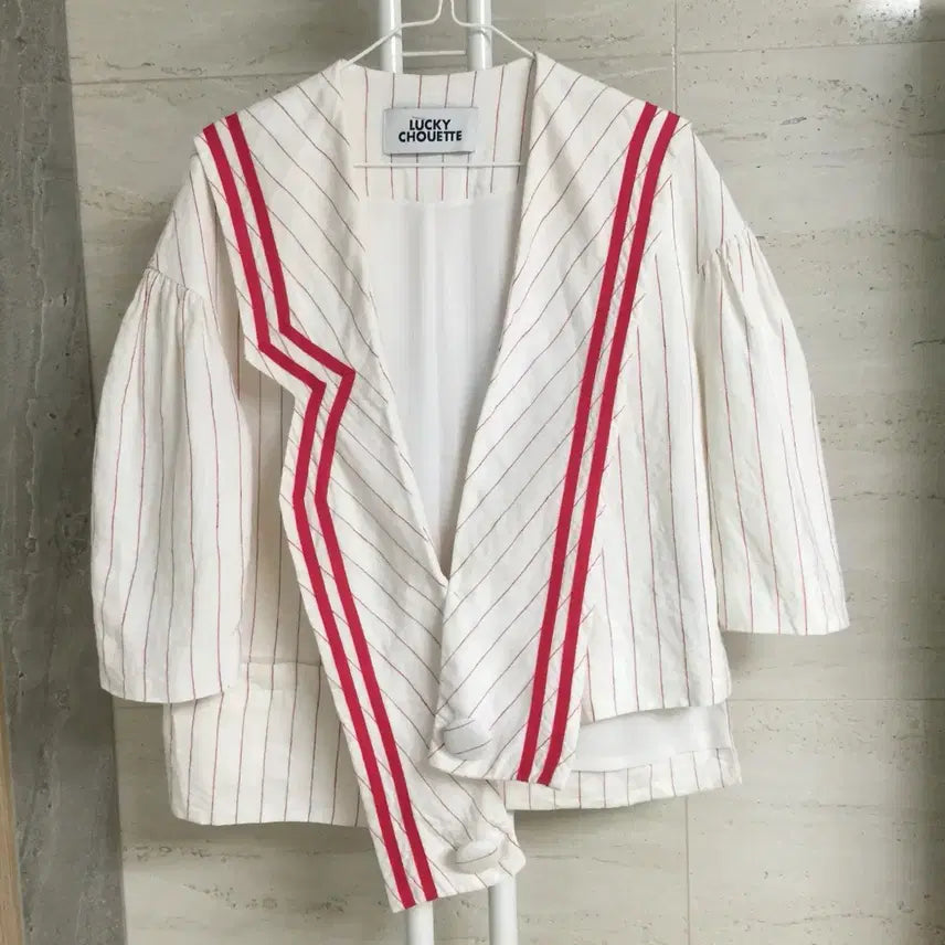 [BUNJANG] Lucky Chouette Sailor Linen Jacket / 럭키슈에뜨 세일러 린넨 자켓 55