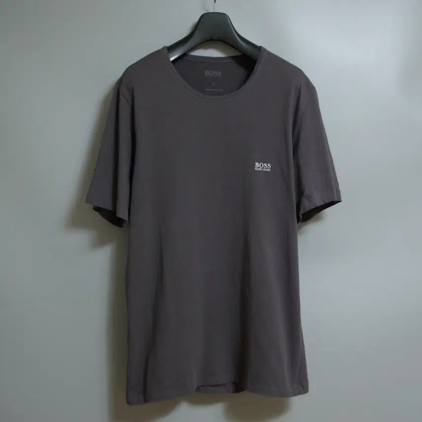 [BUNJANG] Hugo Boss Grey Cotton Short Sleeve T-Shirt XL / 보스 반팔 라운드티셔츠 100