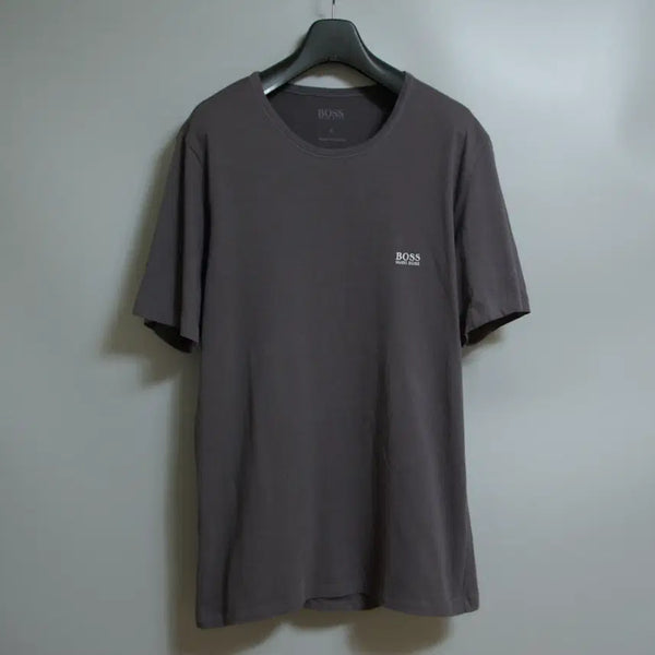 [BUNJANG] Hugo Boss Grey Cotton Short Sleeve T-Shirt XL / 보스 반팔 라운드티셔츠 100