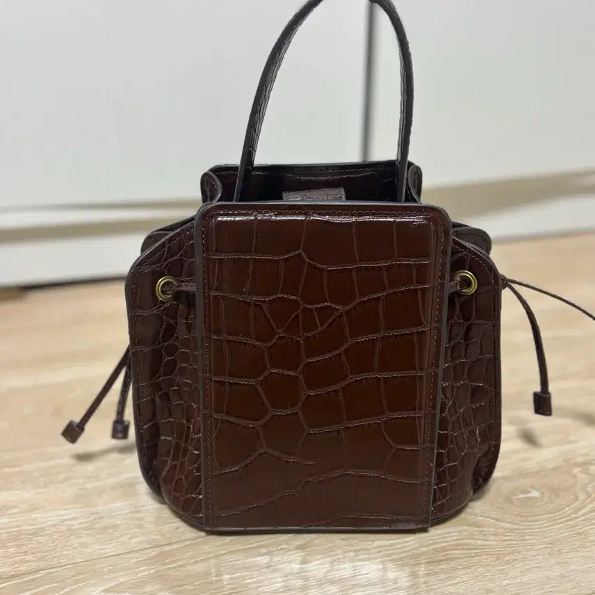 [BUNJANG] ZABA Crocodile Pattern Shoulder Bag with Card Wallet / (새상품)ZABA 크로커다일 패턴 숄더백 카드지값포함