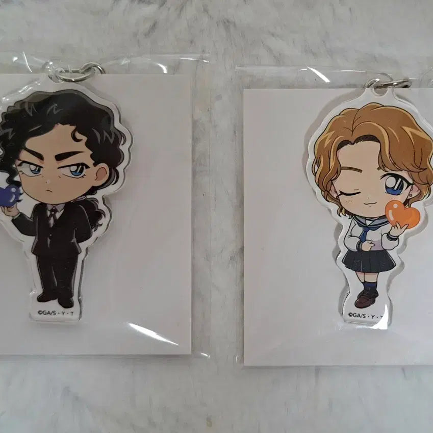 [BUNJANG] Detective Conan Momiji Iori Heart Keyring / 명탐정코난 이오리 모미지 하트키링