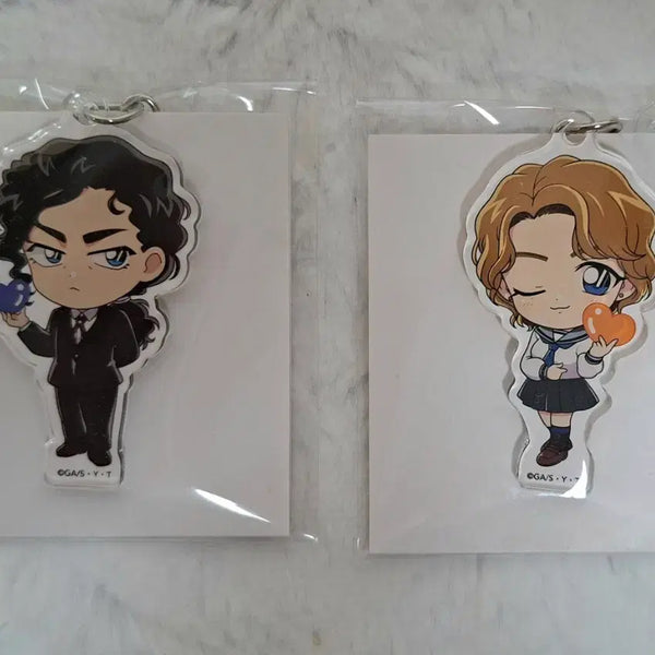 [BUNJANG] Detective Conan Momiji Iori Heart Keyring / 명탐정코난 이오리 모미지 하트키링