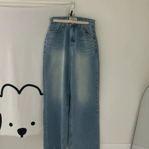 [BUNJANG] Wide Denim Pants Light Blue S / 와이드 데님 팬츠 연청 s