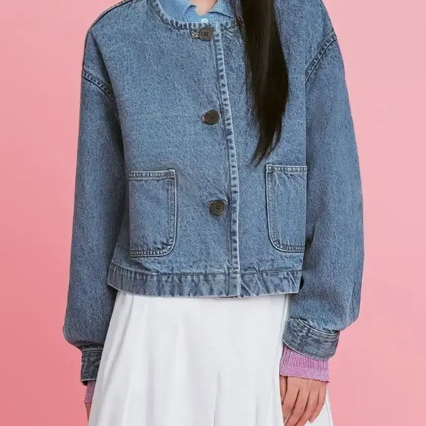 [BUNJANG] The Edge Denim Half Jacket / 더엣지 데님하프자켓 66