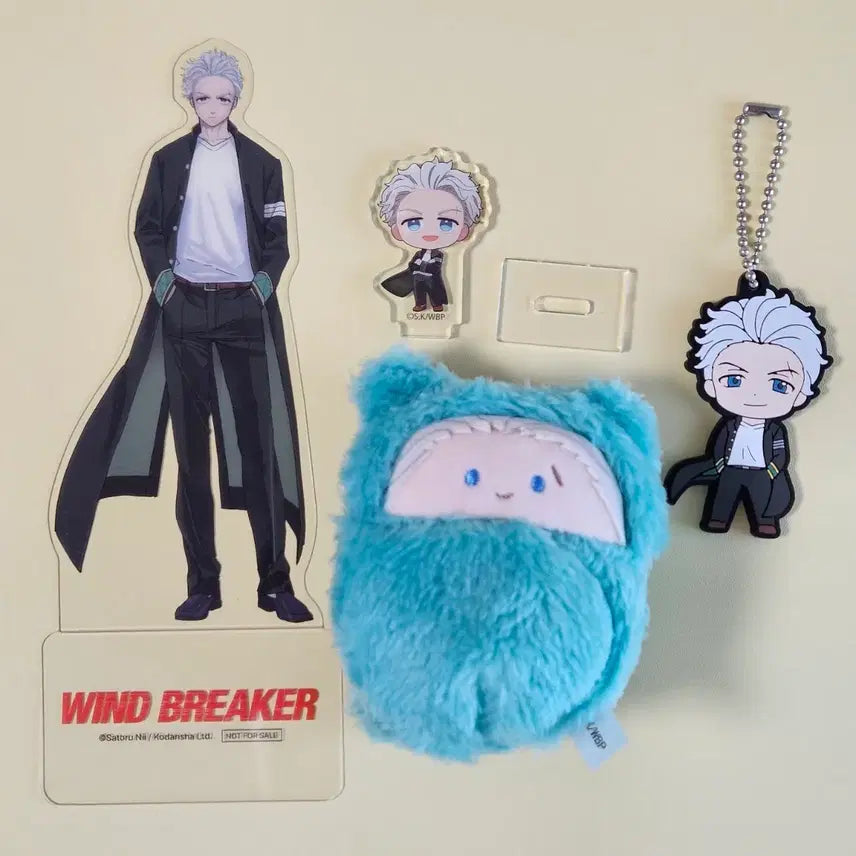 [BUNJANG] Wind Breaker Umemiya Mini Acrylic Stand & Tapinui Bundle Set / 일괄) 윈브레 우메미야 타피누이 미니 아크릴 키링 pet 스탠드 세트