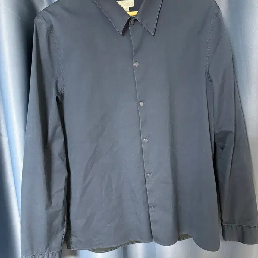 [BUNJANG] COS Navy Snap Button Shirt / cos 네이비 스냅버튼 셔츠