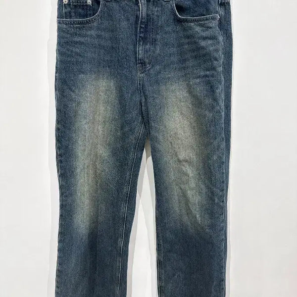 [BUNJANG] DRAWFIT Medium Blue Semi Wide Denim Jeans / [M] 드로우핏 미디엄 블루 세미 와이드 데님 진