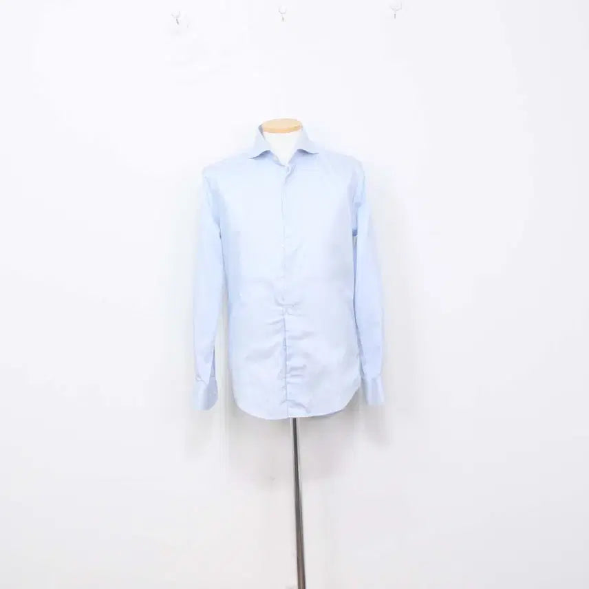 [BUNJANG] Suit Supply Men's Casual Striped Shirt Extra Slim Fit Cotton / [정품] 수트서플라이 남성 캐주얼 셔츠 남방 정인샵