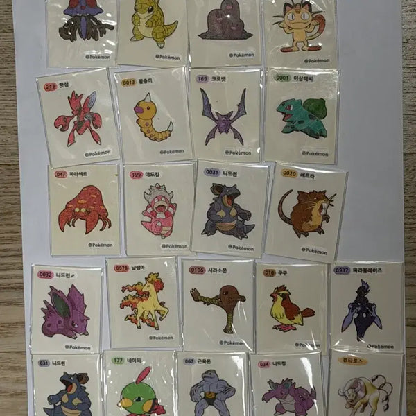 [BUNJANG] Pokemon Stickers Assorted / 매일 갱신) 포켓몬 띠부씰 여러종류