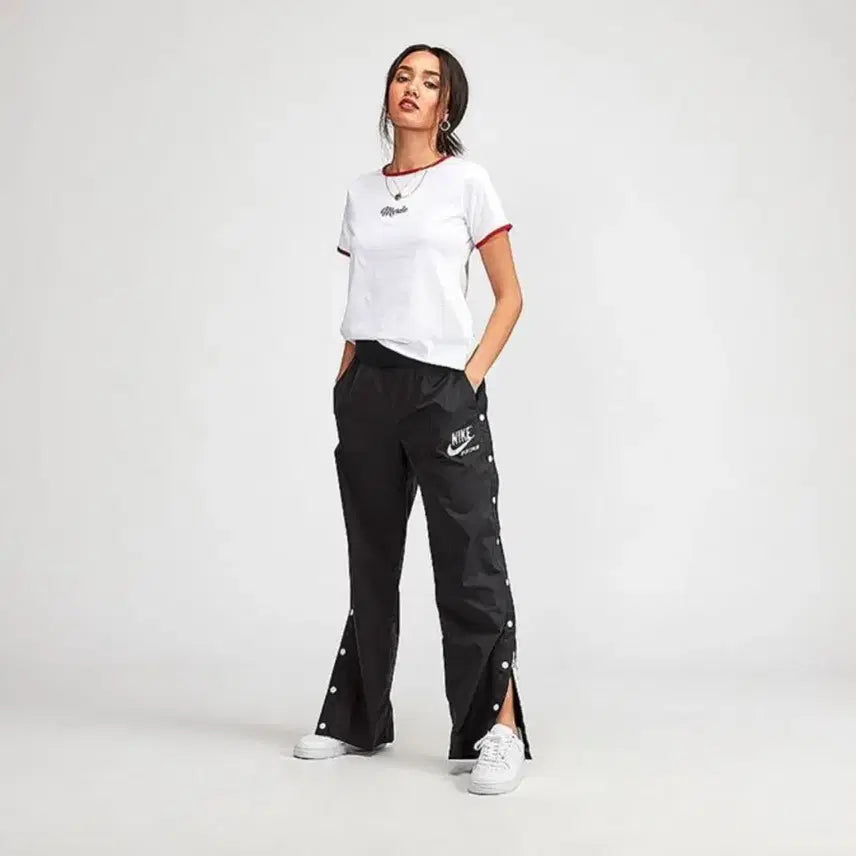 [BUNJANG] Nike Women's Archive Snap Pants Black XL / 나이키 우먼스 아카이브 스냅 팬츠 블랙 XL