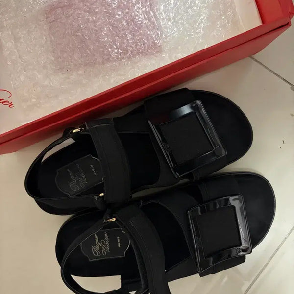 [BUNJANG] Velcro Strap Sandals / 벨크로 샌들