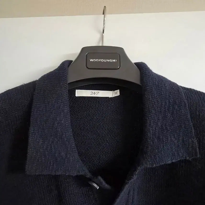 [BUNJANG] 247 Series Croquette Collar Knit XL Navy / 247시리즈 크로켓 카라니트 엑스라지팝니다
