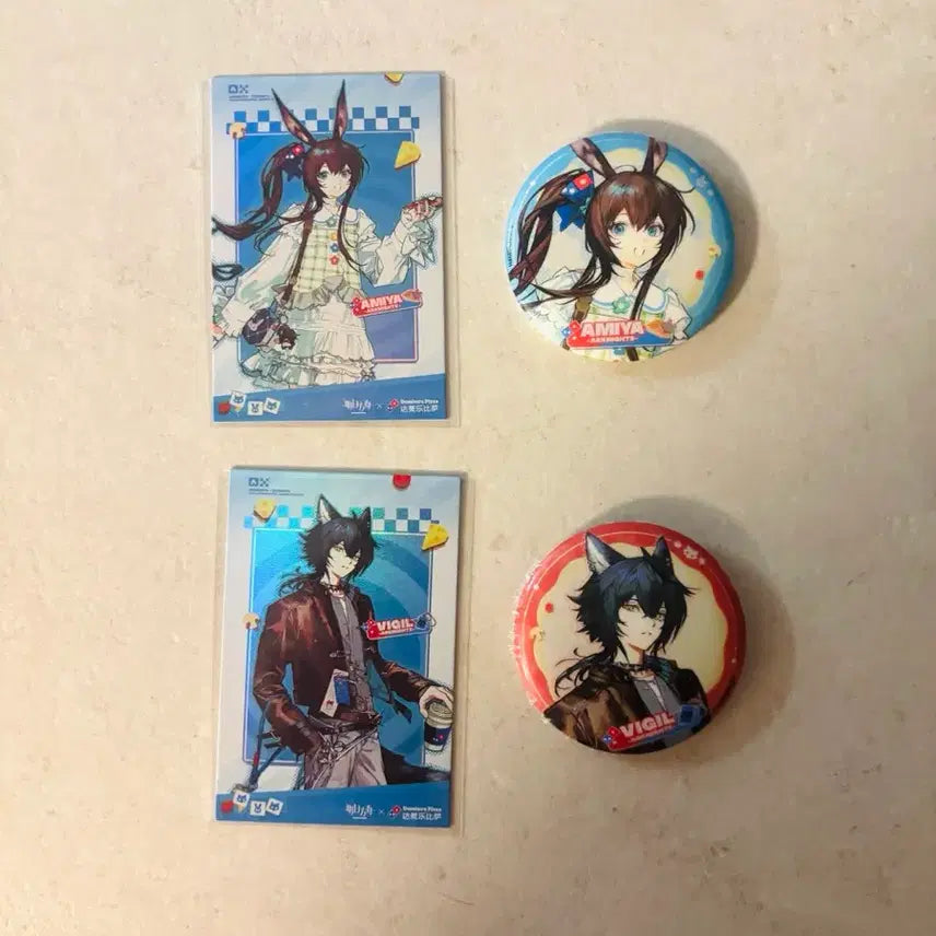 [BUNJANG] Arknights Domino's Pizza China Collaboration Bundle Set / 일괄) 명일방주 도미노피자 중국 공식 콜라보 캐릭터별로 굿즈 판매