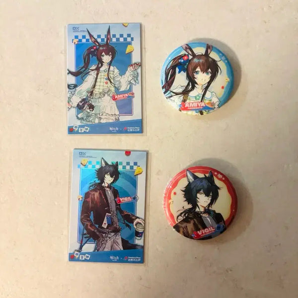 [BUNJANG] Arknights Domino's Pizza China Collaboration Bundle Set / 일괄) 명일방주 도미노피자 중국 공식 콜라보 캐릭터별로 굿즈 판매