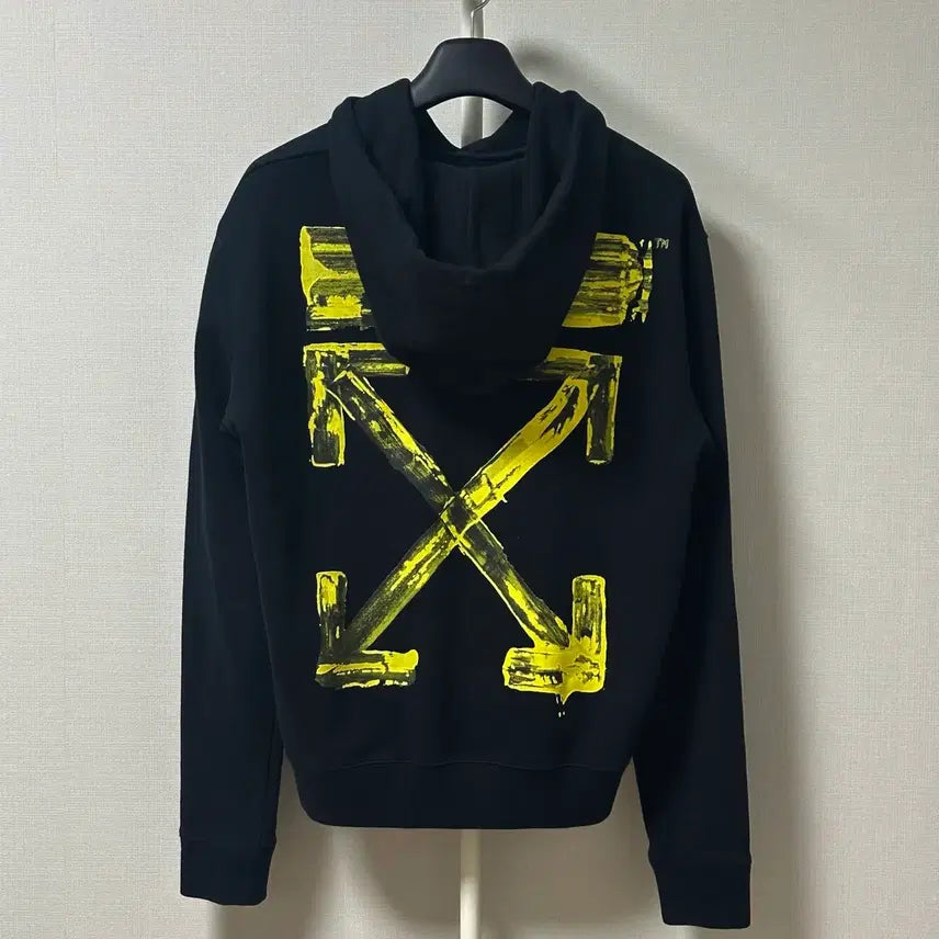 [BUNJANG] Off-White Acrylic Arrow Hoodie Black L / [L] 오프화이트 아크릴 애로우 후드티 블랙