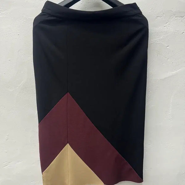 [BUNJANG] Bimba Y Lola Women's Black Rayon Blend Spandex Long Skirt XS / 빔바와이롤라 여 치마 블랙/인견혼방/스판/롱 XS