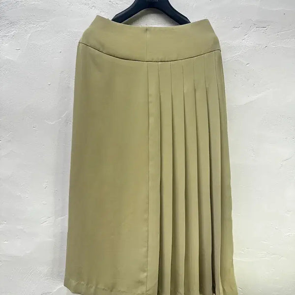[BUNJANG] Mohan Women's Green Long Skirt (Size S) / 모한 여 치마 그린/롱 S